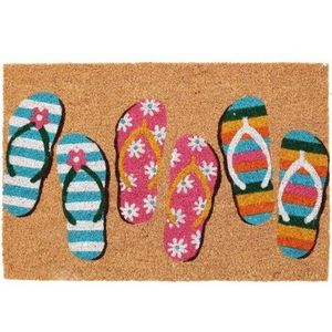 Kokosová rohožka Flip flops, 39 x 59 cm vyobraziť