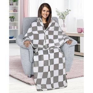 Bellatex Televízne vrece Korall Kocka sivá, 150 x 200 cm vyobraziť