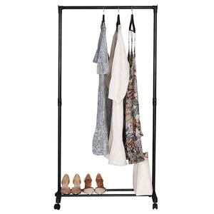 Stojan na šaty GD-157 BK chróm/čierna, 74 x 157 cm vyobraziť
