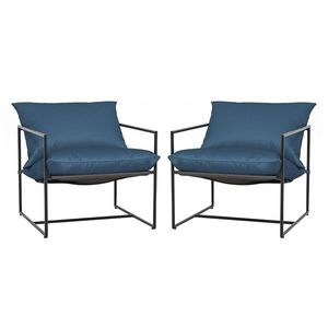 Kovová stolička s vankúšom, sada 2 kusy vyobraziť