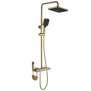 Sprchová termostatická sada Rob Zlatá brúsená Rea P6623 vyobraziť