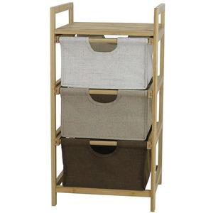 Bambusová skrinka s 3 zásuvkami 39x36 h75 vyobraziť