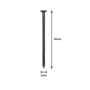 Stavebné Klince 2, 0×40 mm vyobraziť