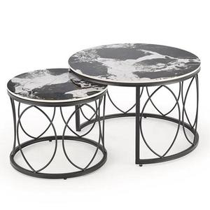 Konferenčný stolík Alexandra čierna mramor/čierna vyobraziť