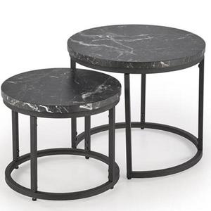 Konferenčný stolík Oreo čierna mramor/čierna vyobraziť