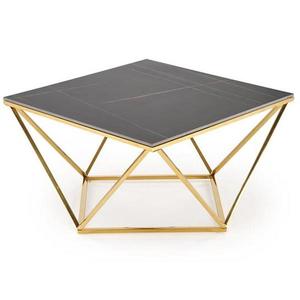 Konferenčný stolík Felicia čierna mramor/zlatá vyobraziť