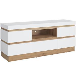 TV stolík 2d1s Calabria Corf106 Dub Coast Evoke /biela Alp vyobraziť