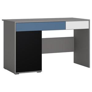 Písací stôl Laser LASB01B 1D2S platinovo sivá/čierna perla/biela alpská vyobraziť