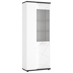 Vitrína Venezia VENV01L 2D alpská biela/dub vicenza čierna/mdf biela l vyobraziť