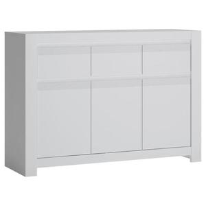 Komoda Novi NVIK04 3D3S biela alpin/pvc biela supermat vyobraziť