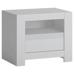 Nočný stolík Novi NVIK05 1S biela alpin/pvc biela supermat vyobraziť