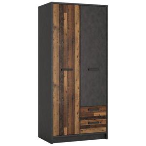 Skriňa Nubi NUBS01 2D2S matera tmavý/old style vyobraziť