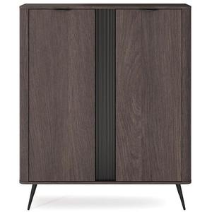 Komoda Wysoka Veris B Dub Dunin + Čierna vyobraziť