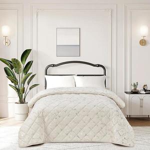 Prikrývka na posteľ Margaret RQ-1006 ecru 220x250 cm vyobraziť