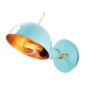 Svetlomodré/v bronzovej farbe nástenné svietidlo ø 15 cm Azzar – Opviq lights vyobraziť