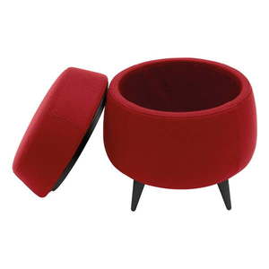 Červený puf s úložním priestorom Softline Pod vyobraziť