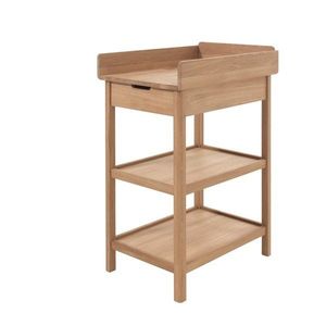 Prebaľovací pult z dubového dreva s prebaľovacím pultom v prírodnej farbe Forrest – Vipack vyobraziť