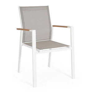 Biela kovová záhradná stolička Heta – Bizzotto vyobraziť