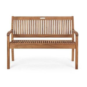 Drevená záhradná lavica v prírodnej farbe Noemi – Bizzotto vyobraziť