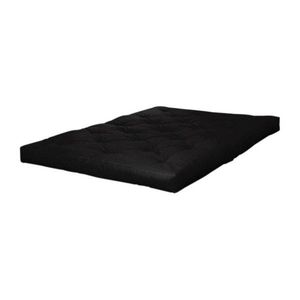 Čierny stredne tvrdý futónový matrac 140x200 cm Comfort Black – Karup Design vyobraziť