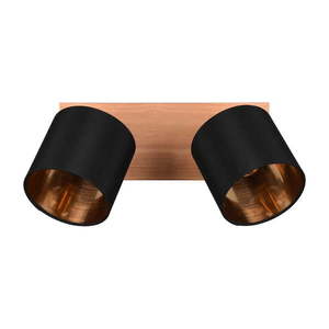 Bodové svietidlo v čierno-prírodnej farbe ø 12 cm Tommy – Reality vyobraziť