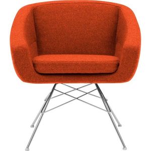 Oranžové kreslo Softline Aiko Felt Mandarin vyobraziť