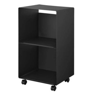 Čierny kovový pojazdný regál 40x73x38 cm Tower – YAMAZAKI vyobraziť