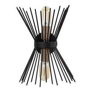 Čierne nástenné svietidlo Kirpi – Opviq lights vyobraziť