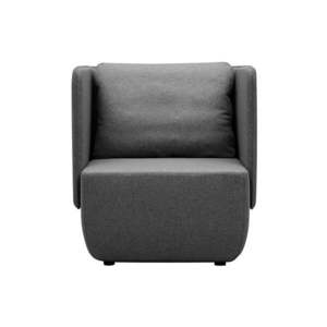 Antracitovosivé kreslo Softline Opera Low vyobraziť