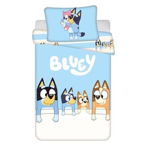 Modrá bavlnená detská obliečka do postieľky 100x135 cm Bluey – Jerry Fabrics vyobraziť