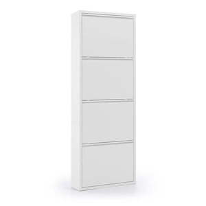 Biela kovová výklopná skrinka na topánky 50x136x15 cm Ode – Kave Home vyobraziť