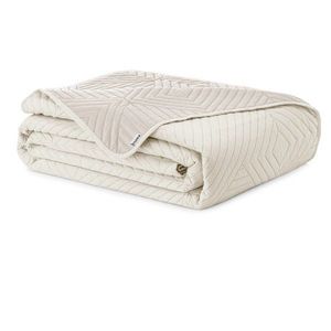 Krémovobiely prešívaný pléd z mikrovlákna 220x240 cm Softa – Restilo vyobraziť