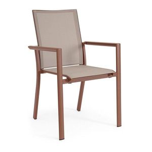 Taupe kovová záhradná stolička Konnor – Bizzotto vyobraziť