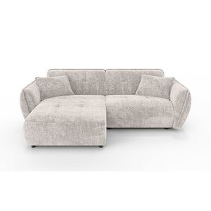 Béžová ženilková rohová pohovka (ľavý roh/s leňoškou) Nelia – Ropez vyobraziť