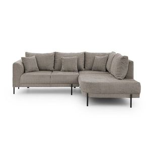 Taupe ženilková rohová pohovka (pravý roh/do L) Mauris – Ropez vyobraziť