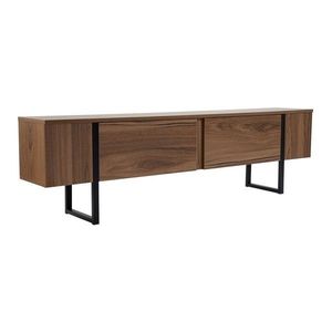 TV stolík v dekore orecha v tmavo prírodnej farbe 180x50x29, 5 cm Serenity – Kalune Design vyobraziť