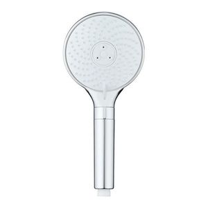 Plastová sprchová hlavica v lesklej striebornej farbe ø 12 cm Water Saving – Wenko vyobraziť