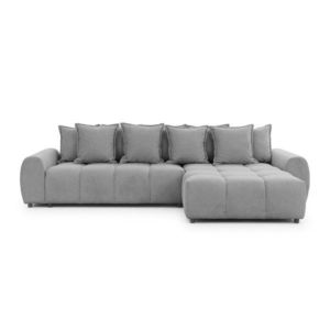 Sivá rohová pohovka (pravý roh/s leňoškou) Albane – Ropez vyobraziť