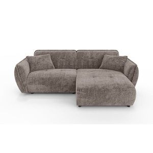 Taupe ženilková rohová pohovka (pravý roh/s leňoškou) Nelia – Ropez vyobraziť