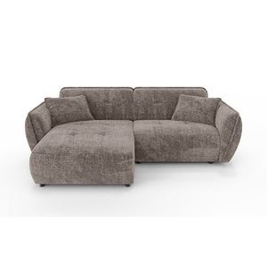 Taupe ženilková rohová pohovka (ľavý roh/s leňoškou) Nelia – Ropez vyobraziť