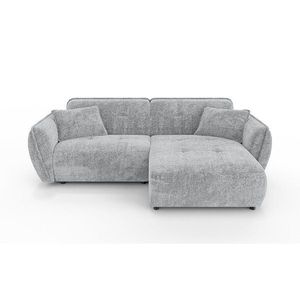 Svetlosivá ženilková rohová pohovka (pravý roh/s leňoškou) Nelia – Ropez vyobraziť