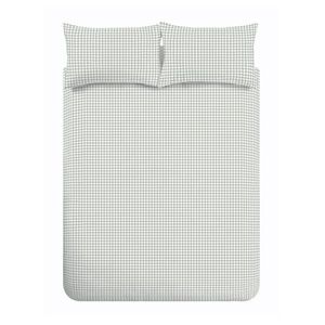 Zelené 3-dielne obliečky na dvojlôžko 200x200 cm Bamford Gingham Check – Catherine Lansfield vyobraziť