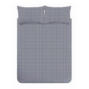 Tmavomodré obliečky na jednolôžko 135x200 cm Bamford Gingham Check – Catherine Lansfield vyobraziť