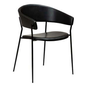 Matne čierne jedálenské kreslo s podrúčkami Crib – DAN-FORM Denmark vyobraziť