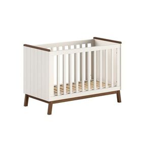 Béžová postieľka z borovicového dreva s nastaviteľnou výškou 60x120 cm Sezane – Vipack vyobraziť