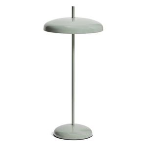 Svetlozelená LED stmievateľná stolová lampa s kovovým tienidlom (výška 35 cm) Porte – Kave Home vyobraziť