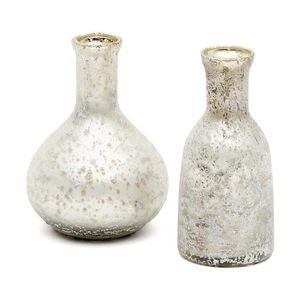 Ručne vyrobené vázy v súprave 2 ks v striebornej farbe (výška 13 cm) Deila – Kave Home vyobraziť