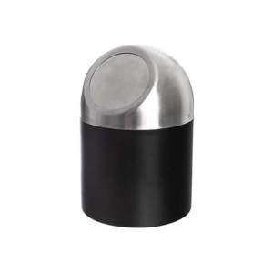 Čierny odpadkový kôš z nehrdzavejúcej ocele 1, 2 l BLACK – Orion vyobraziť