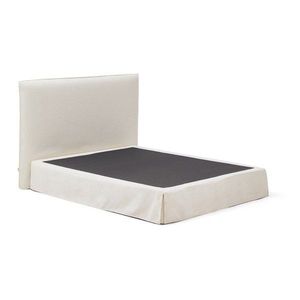 Biela čalúnená dvojlôžková posteľ 160x200 cm Jaira – Kave Home vyobraziť