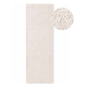 Slonovinový ručne tkaný behúň z materiálu buklé 80x200 cm Notting Hill Portobello – Ted Baker vyobraziť